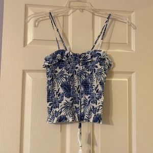 Floral waist length top